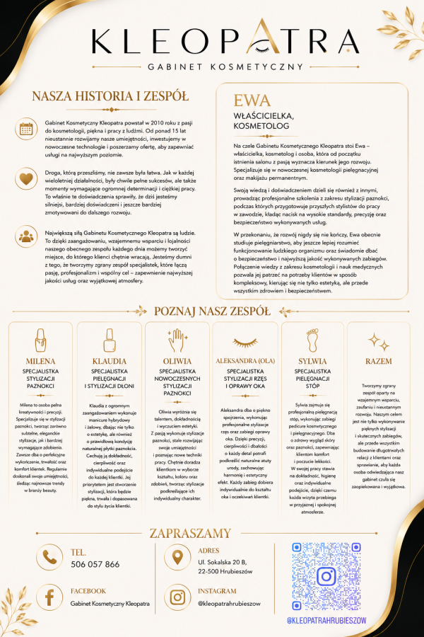 Zdjęcie główne - Gabinet Kosmetyczny Kleopatra  Hrubieszów
